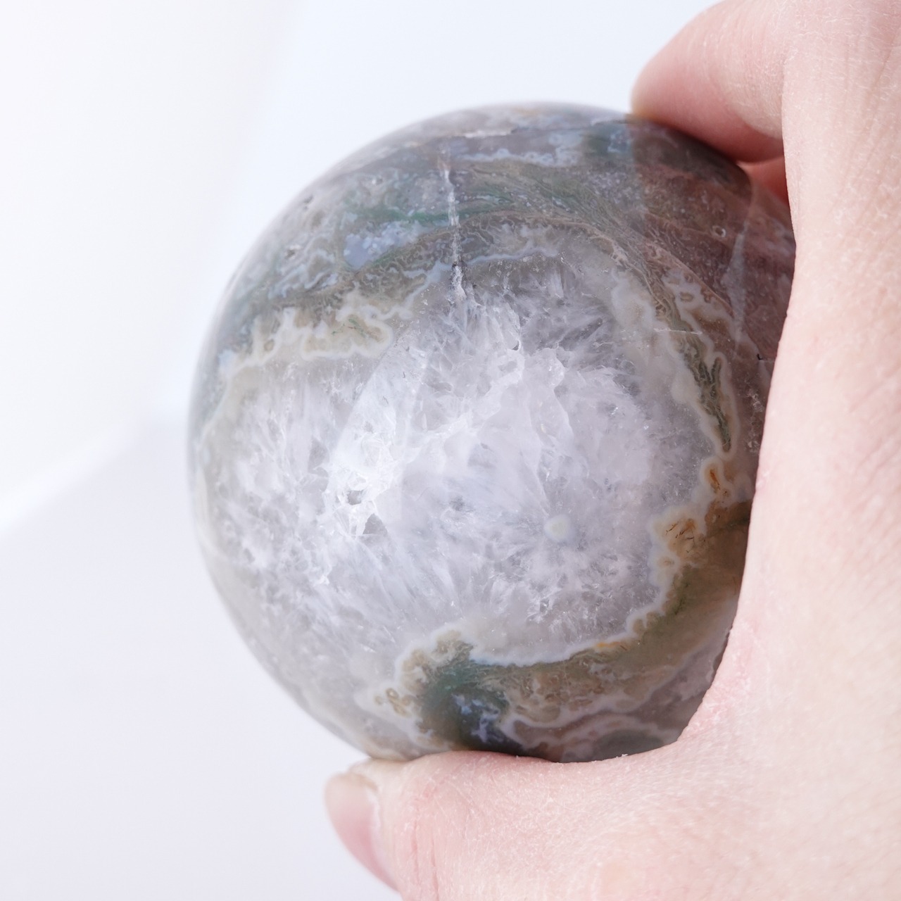 モスアゲート【φ7.0cm】/ スフィア