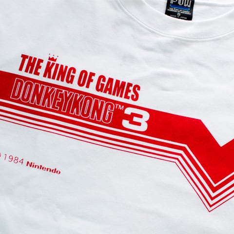 ドンキーコング3 ラインTシャツ/ THE KING OF GAMES