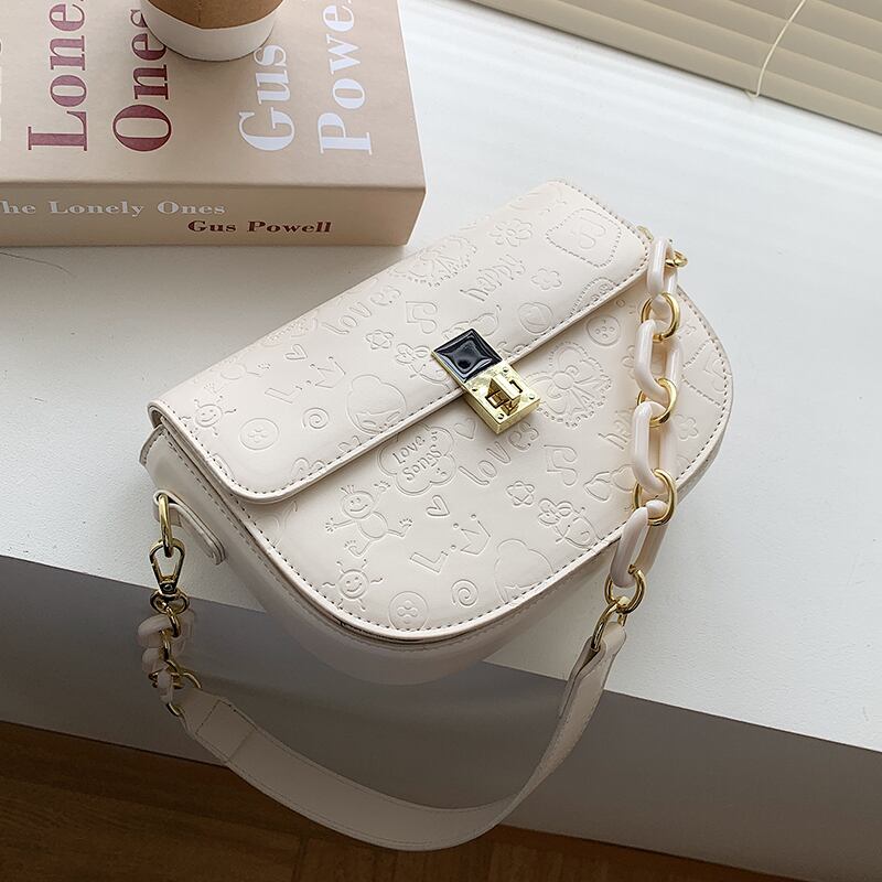 サマーレッド 夏物 メッセンジャーバッグ サドルバッグ シートバッグ 手作りハンドバック44768429759