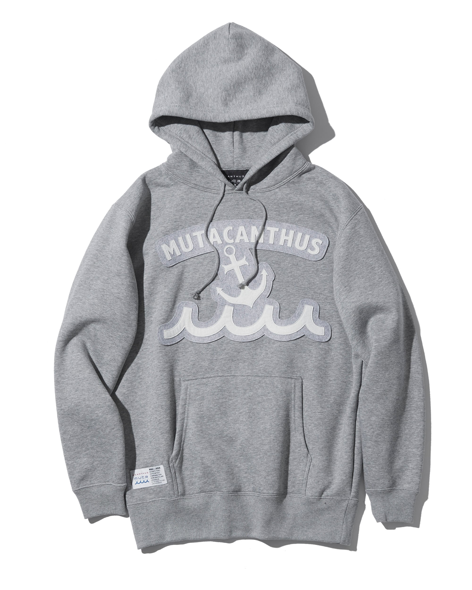 特大サイズ✨ムータマリン×アカンサスコラボパーカー　波ロゴ　ホワイト　8/XXL 特大サイズ✨ムータマリン×アカンサスコラボパーカー 波ロゴ