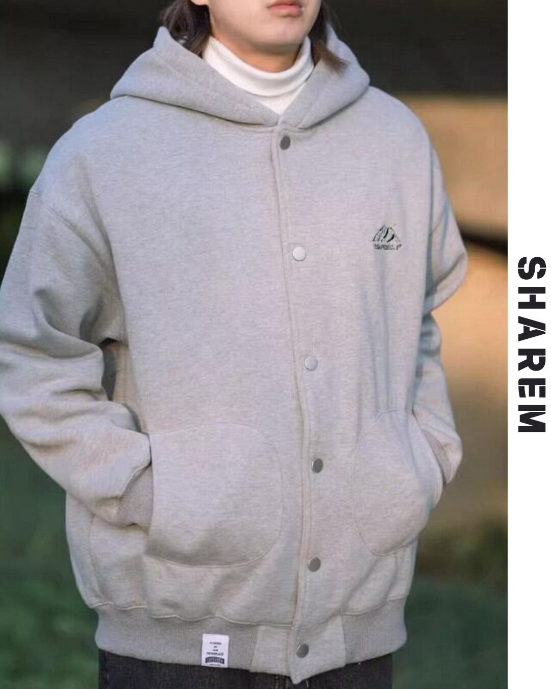 hooded sweat jacket B0124