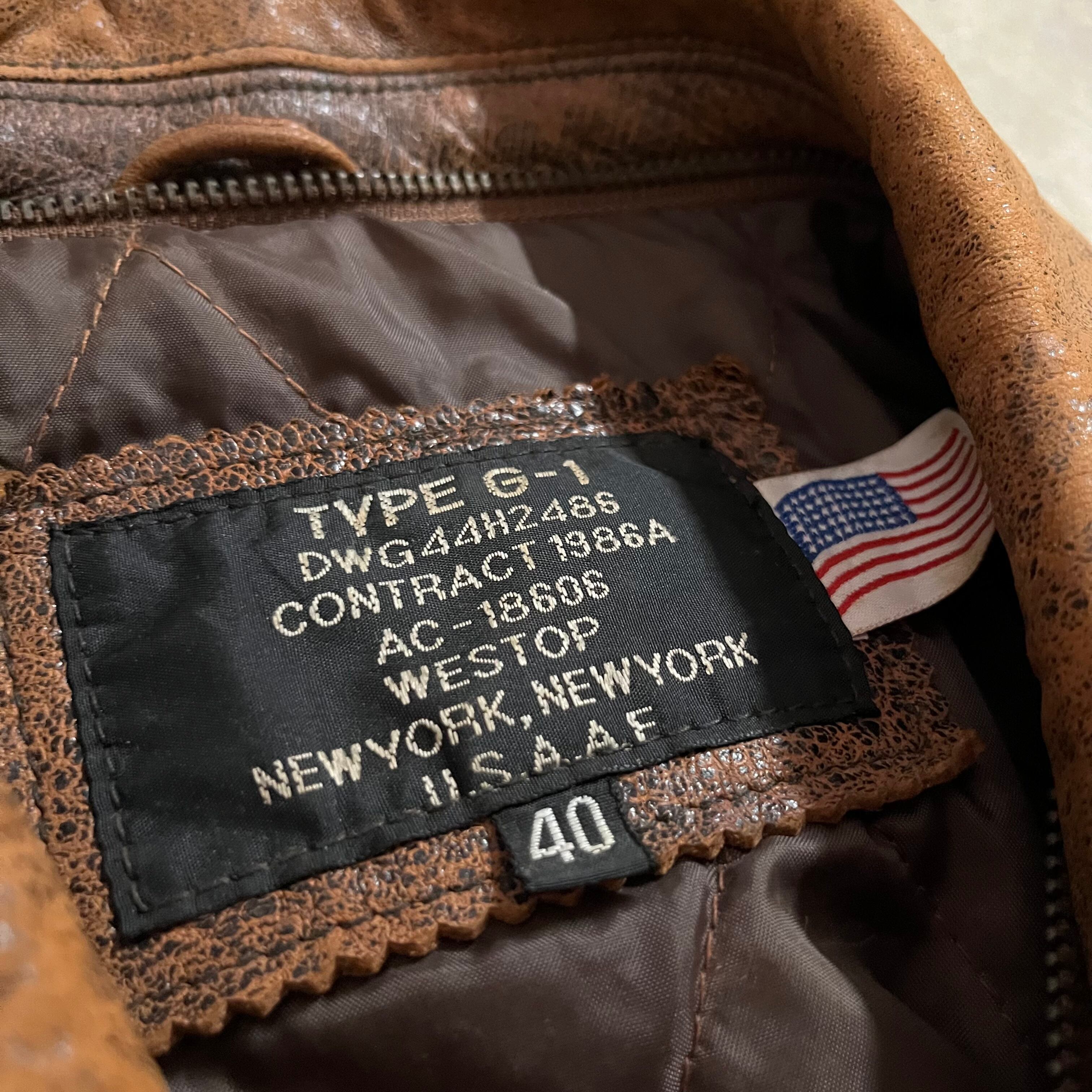 〖US_army〗80’s made in USA G-1 short lamb leather flight jacket/80年代 アメリカ軍  G-1 短丈 ラムレザー フライト ジャケット/msize/#0510/osaka | 〚EINS_archive〛 powered by BASE