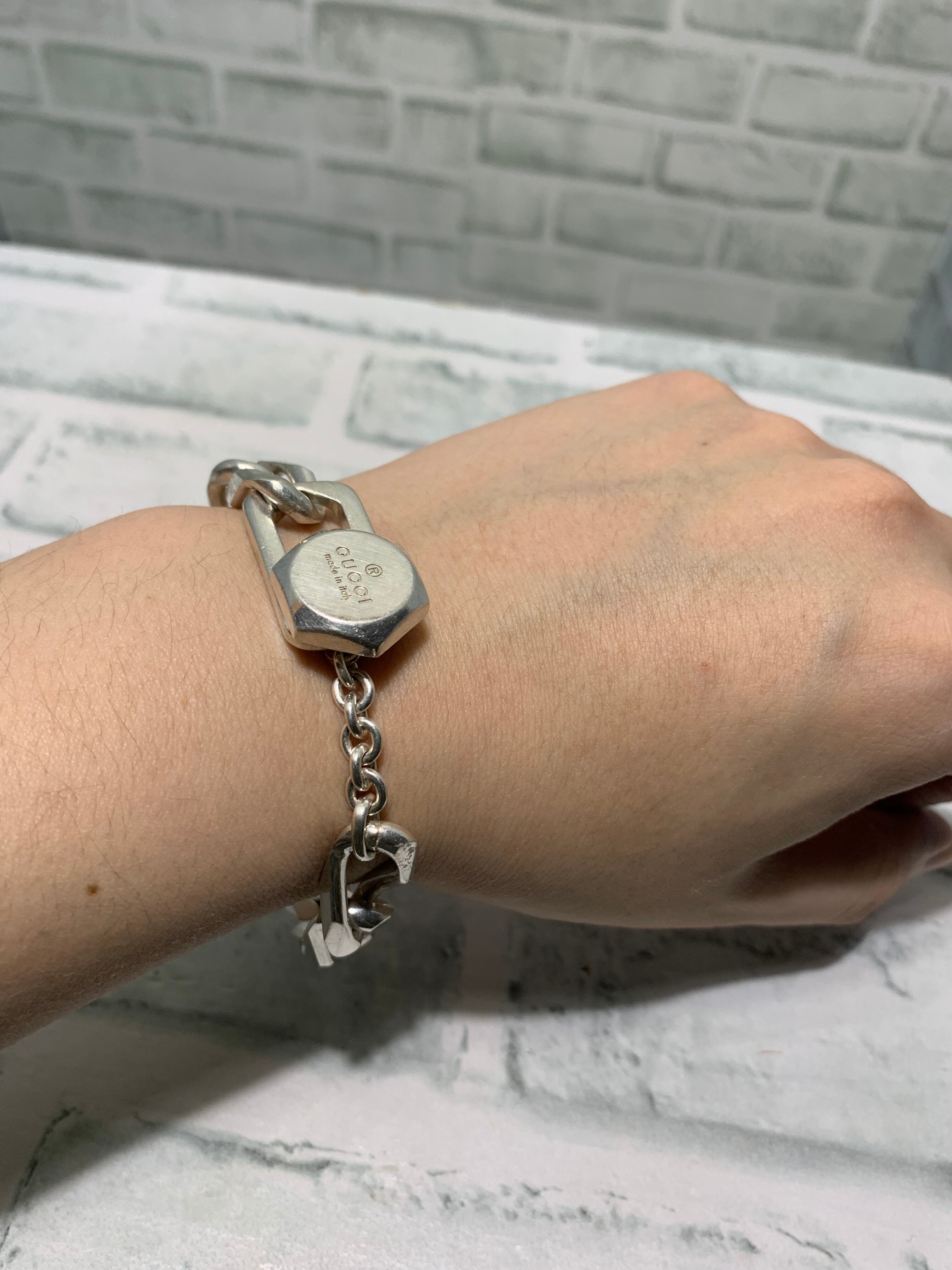 オールドグッチ GUCCI ヘビー フィガロチェーン ブレスレット