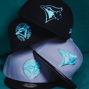 【gifthat別注】NEW ERA 59FIFTY/5950 TORJAY トロント・ブルージェイズ BLACK SEAGLASS