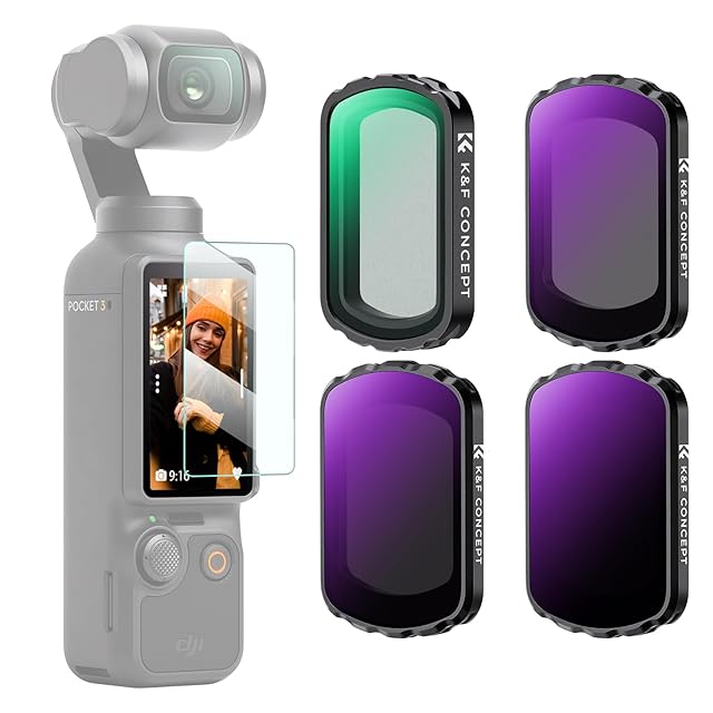 フジノンレンズ XC15-45mmF3.5-5.6 OIS PZ [ブラック] Osmo Pocket 3 フィルター6キット DJI Pocket 3 用 フィルター 防水 白