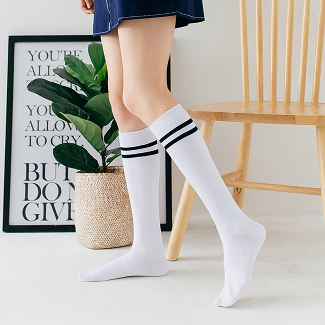 組み合わせ自由！2足セット　ゴルフソックス　ライン　無地