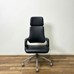 Interstuhl SILVER インタースツール シルバー オフィスチェア デザイナーズ家具 Cassina ixc. 本革 ブラック系【中古】【250サイズ】