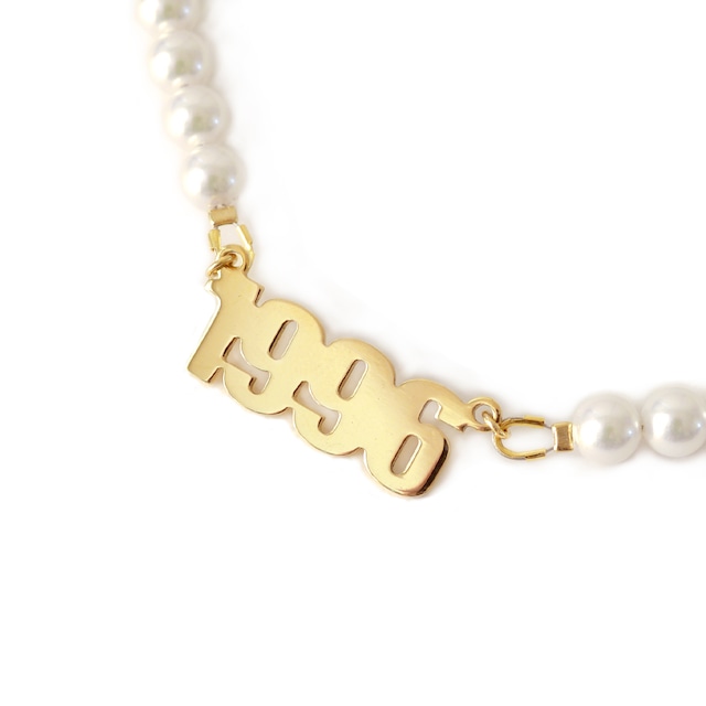 All Pearl Number Necklace
