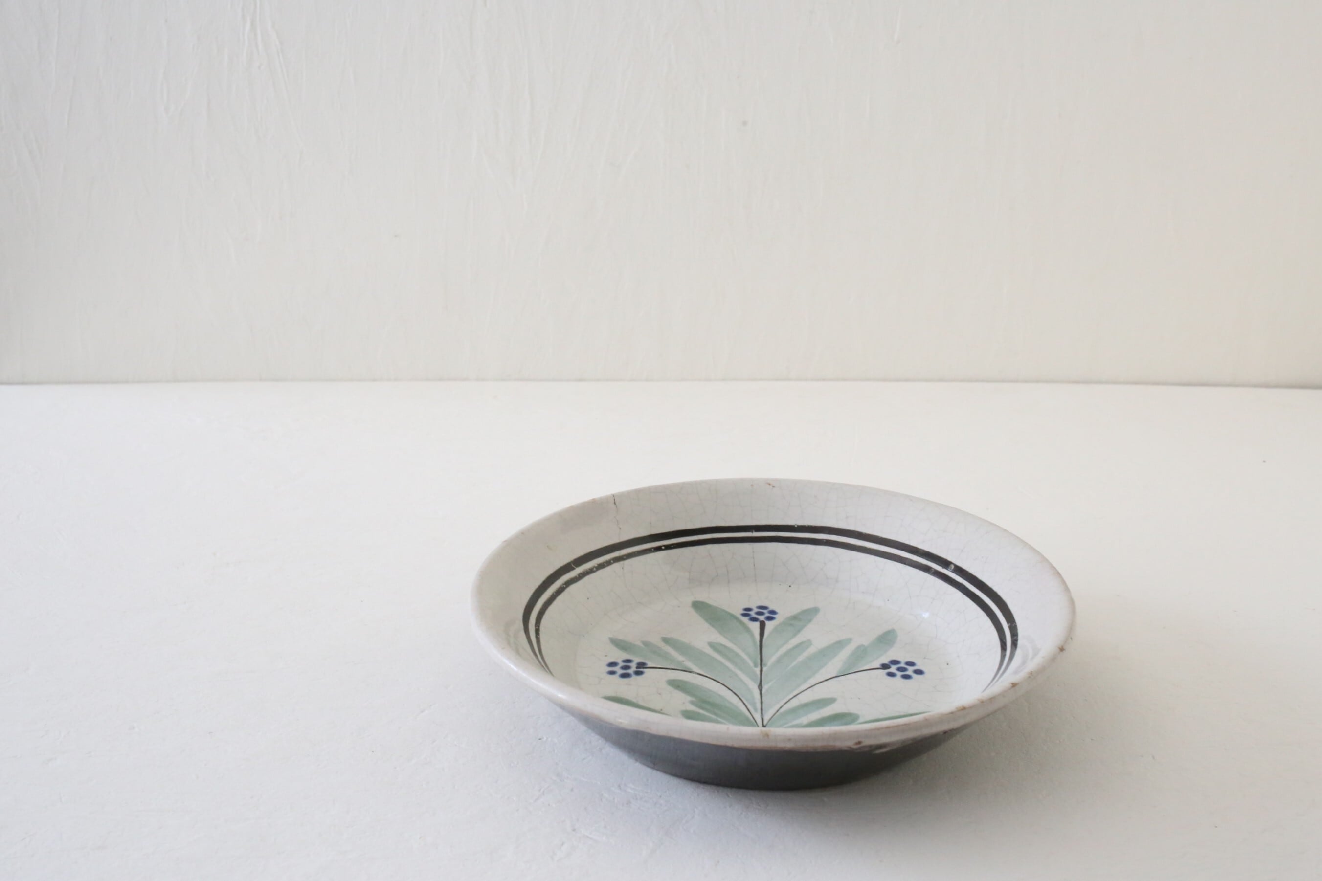 フランス アンティーク キュノワール 『Cul Noir』 深皿 直径約21.6㎝ N-04916