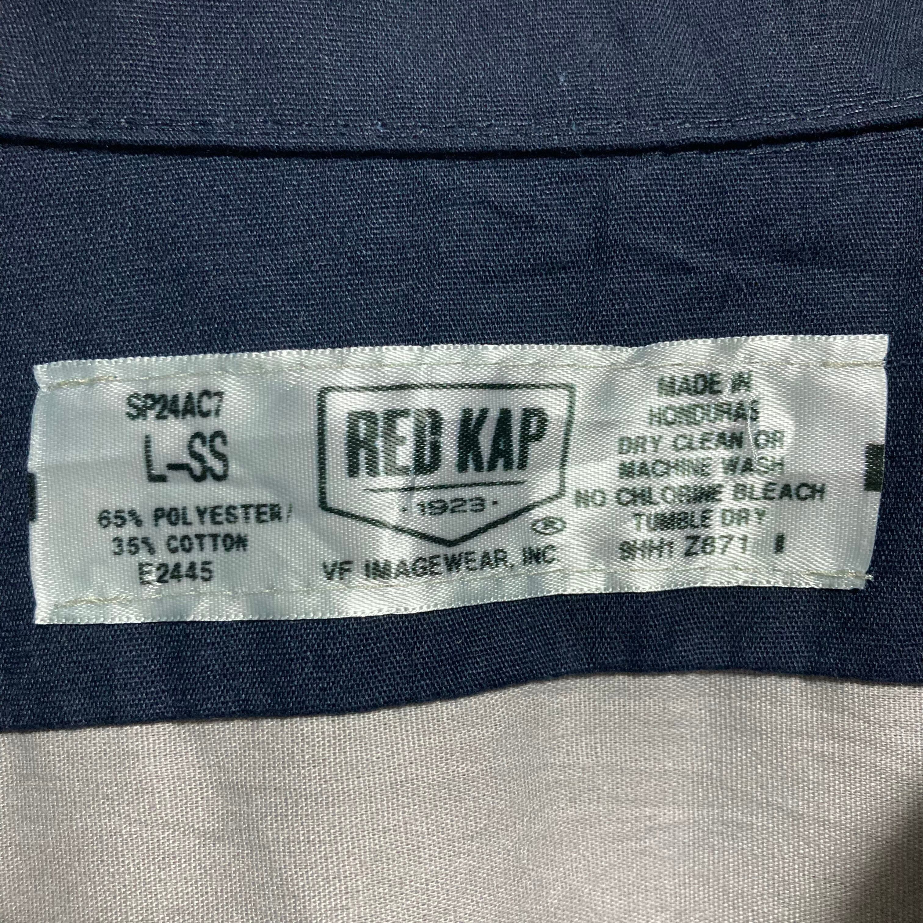 RED KAP】S/S Shirt L “WORK SHIRT” レッドキャップ 半袖 ワークシャツ