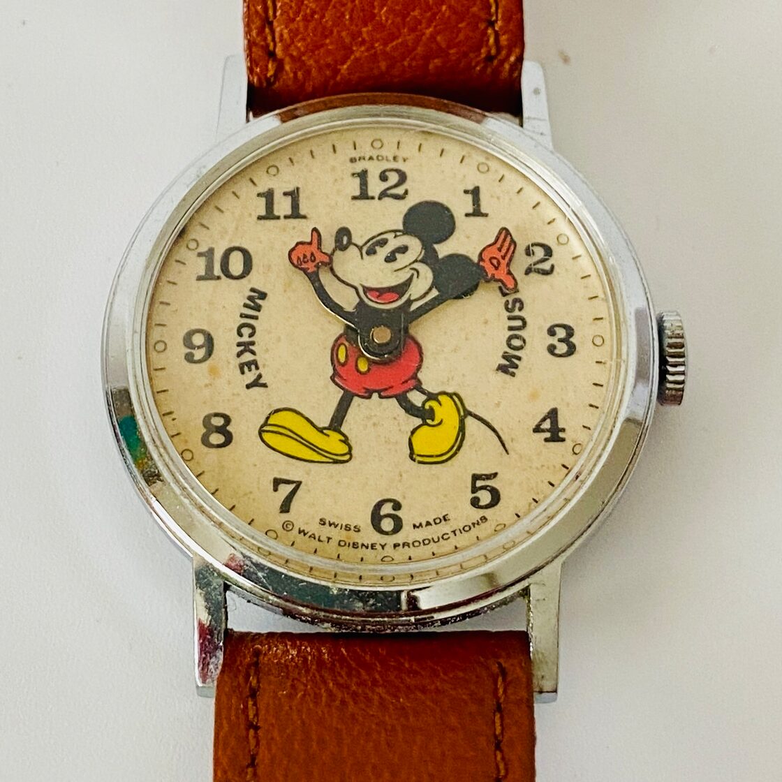 ブラッドレイ/BRADLEY【ミッキーマウス】手巻き 1970年代/アンティーク  
