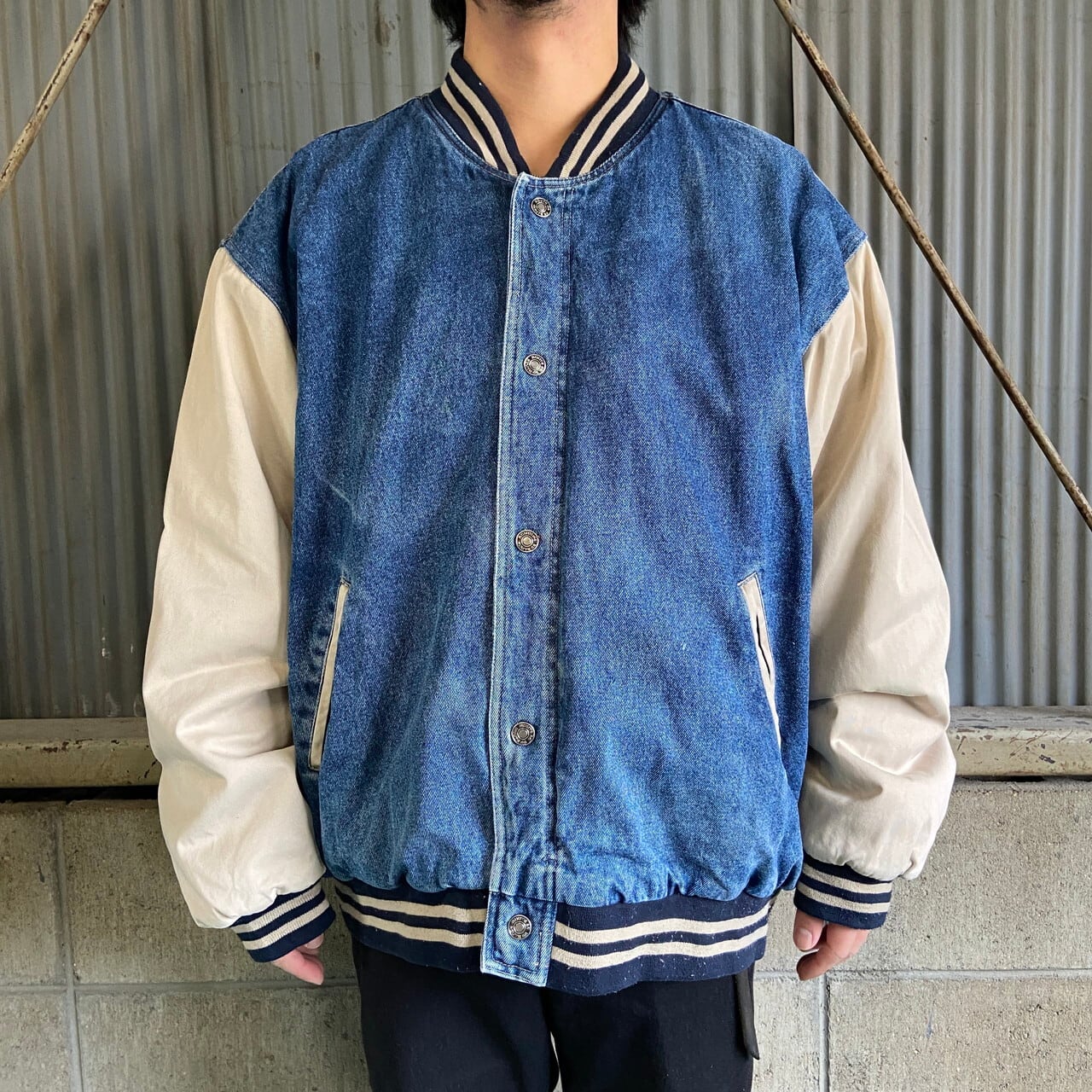 ●美品・メンズ●【sacai　サカイ】切替　デニムジャケット　青　サイズ1