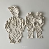 韓国子供服 / 26Autumn / 〖取寄〗Brodyjane / ジャガードベア長袖セットアップ / ベビー服 / 赤ちゃん服 / 上下セットアップ *S/M*