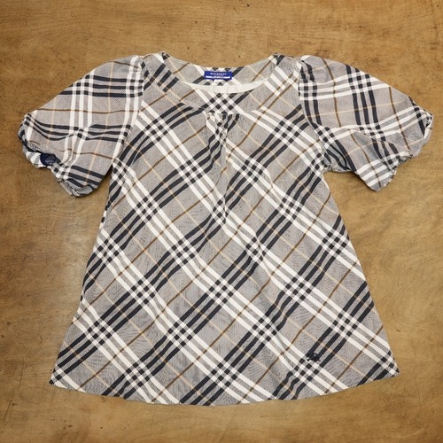 4202 BURBERRY LONDON BLUE LABEL バーバリー ロンドン ブルーレーベル バルーンスリーブ パフスリーブ カットソー トップス レディース ブランド古着 サイズ38 三陽商会