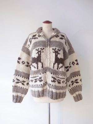 90s KISITAU cowichan sweater