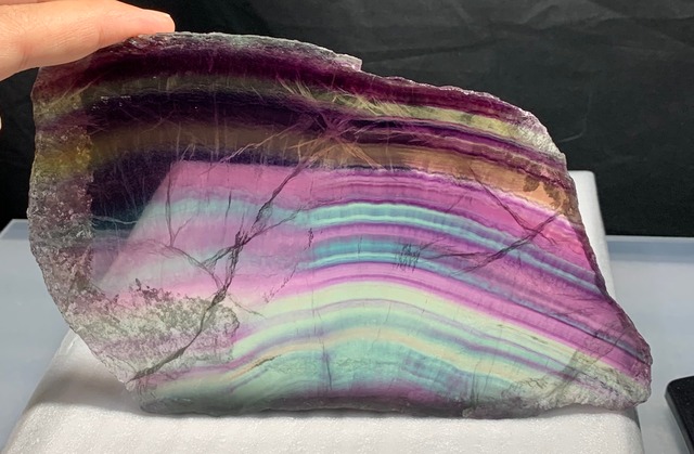秘蔵プレミアム☆ピンク系グラデーションフローライトプレート原石