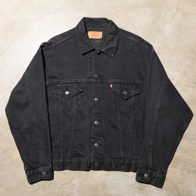 美品 XL 87年 USA 70507-0270 Levi’s ブラックデニムジャケット リーバイス