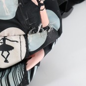 【バレエ 小物 とめ売り】3点セット Chacott チャコット American Ballet Theatre リュック バレエバッグ バッグ 収納 子供 ピンク パープル ブラック 黒 柄 模様 水玉 マチ付き