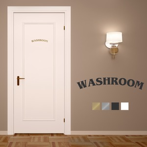 WASHROOM DOOR STICKER（レトロアーチ シリーズ）