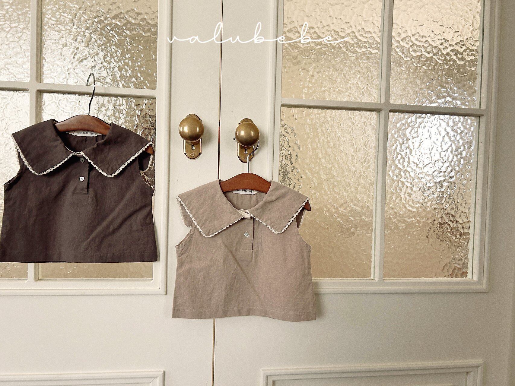 《予約》送料無料【valu bebe】Big Collar Blouse
