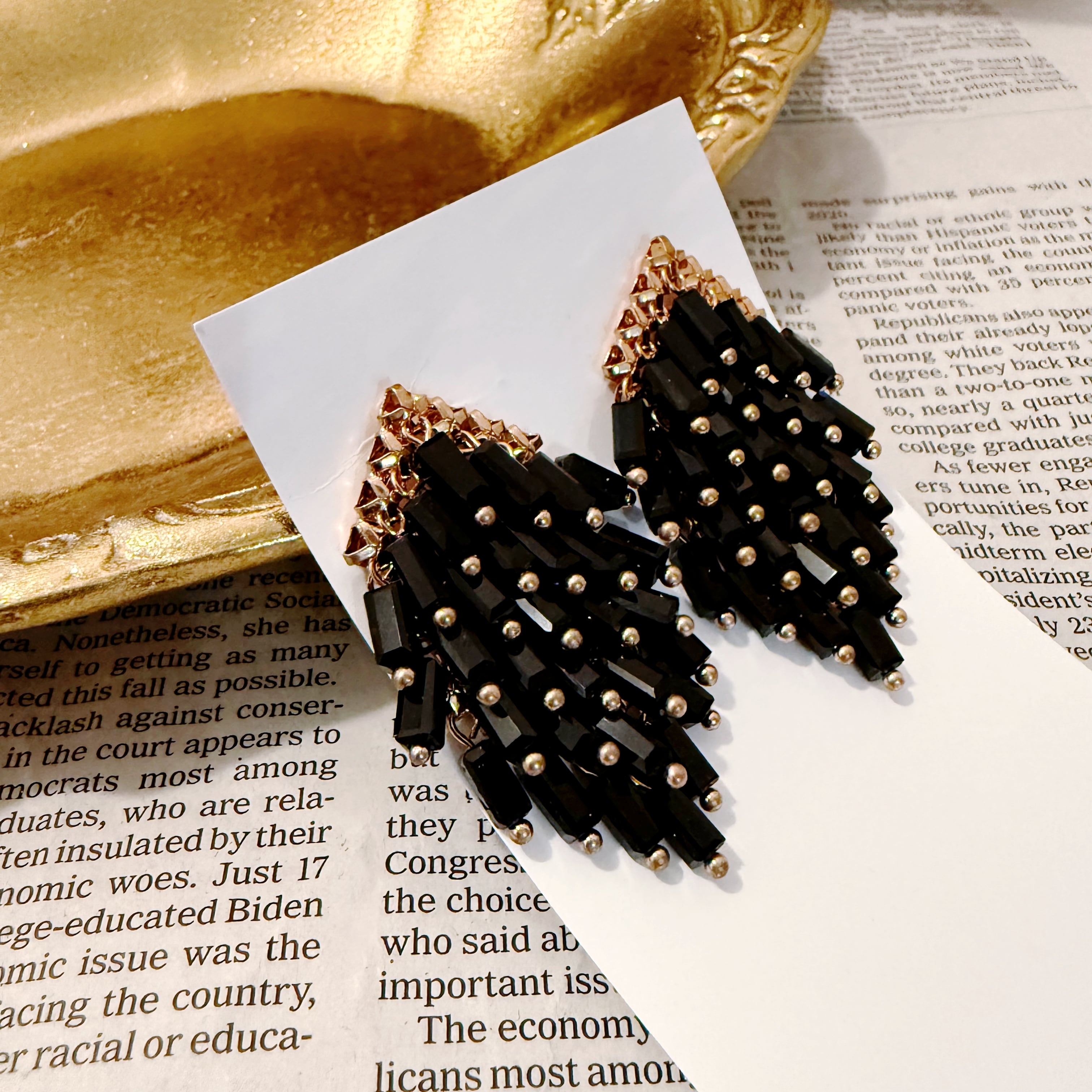 miroitant (ミロワントン)/ブリエ ドゥ ミル フ ブラック ピアス 03