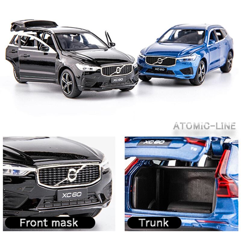 VOLVO ボルボ XC60 1/32 ミニカー 全2色 ライト点灯 エンジンサウンド