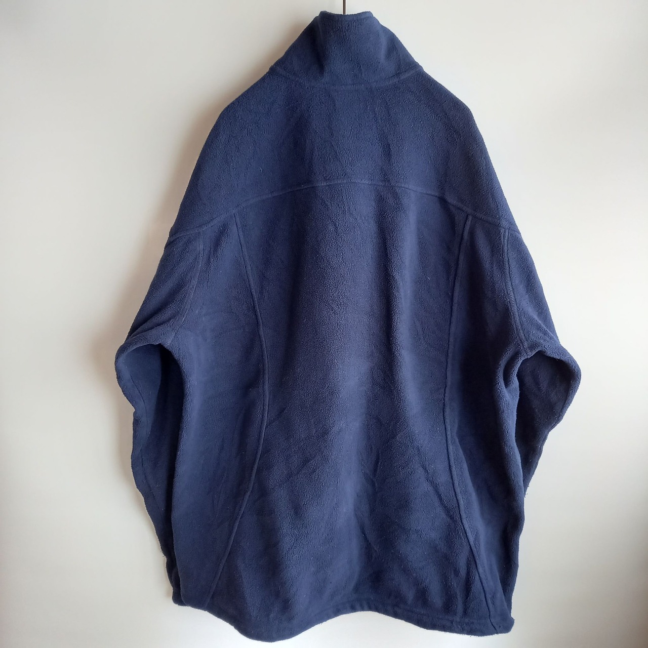 ノースフェイス　フリース　ジャケット　同色ロゴ刺繍　ネイビー　L/G