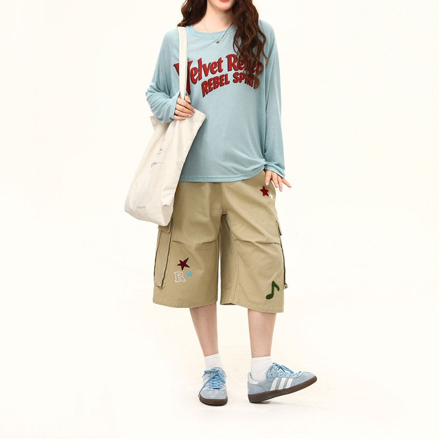 ヴィンテージライクロゴレタリングロングスリーブTシャツ 2col R02513