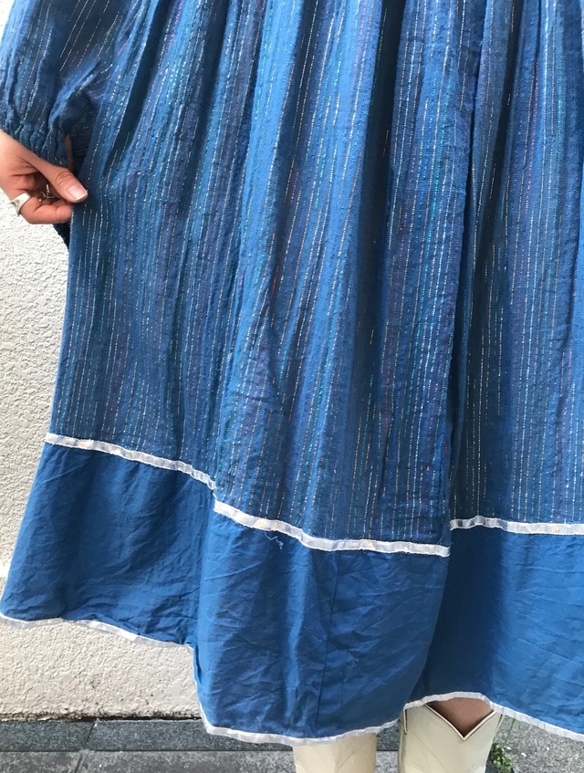 Vintage pakistan cotton dress／ヴィンテージ パキスタンコットン 