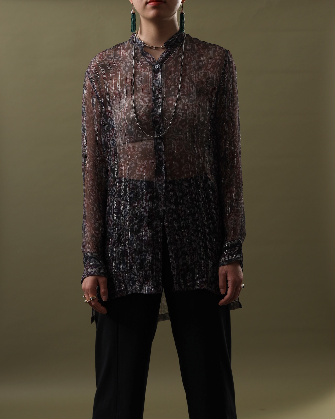 Dries Van Noten / Sheer Botanical Shirt