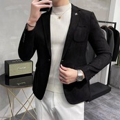 suede suit jacket 00227