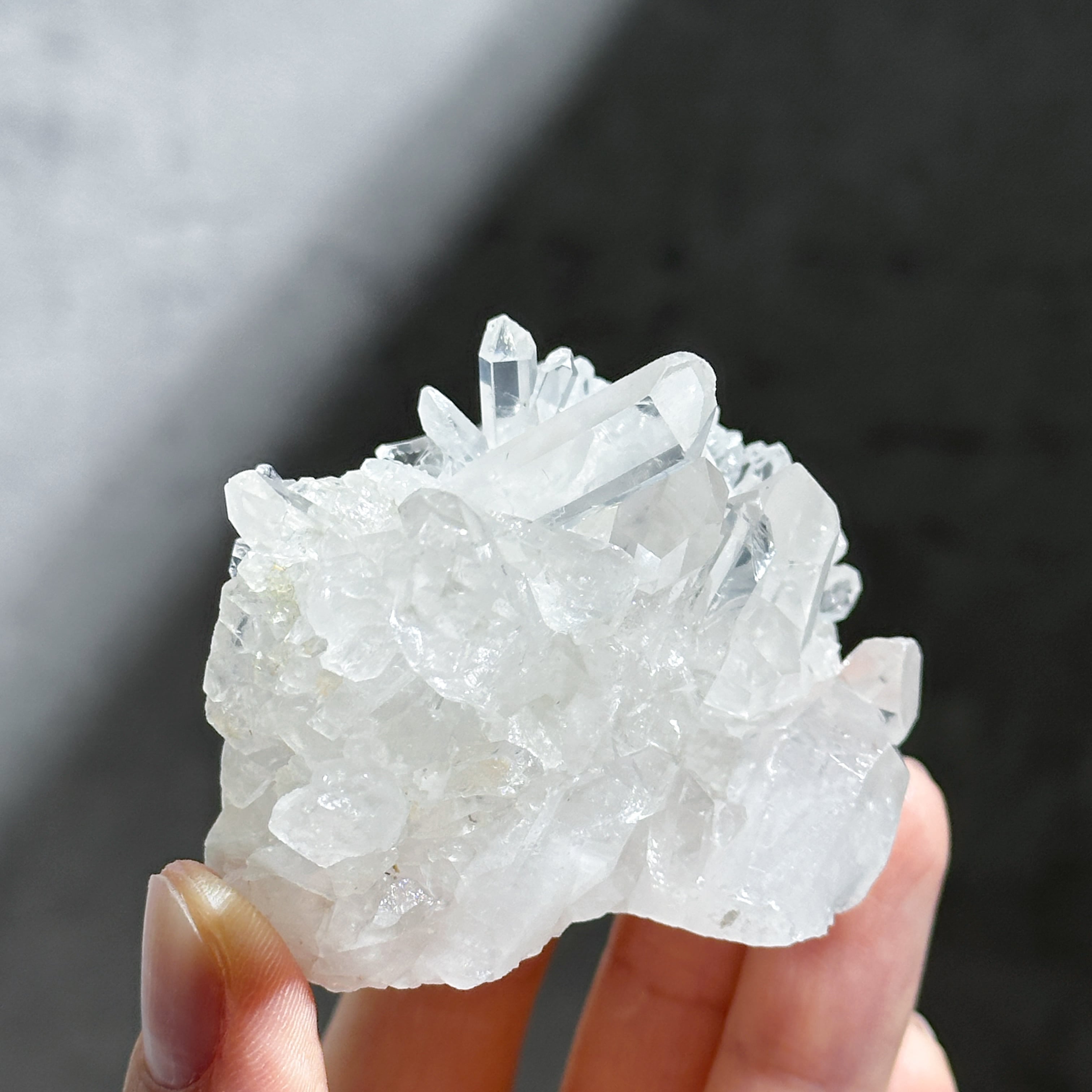 水晶　天然石 ゼッカ産水晶クリアクォーツ クラスター32◇ Clear Quartz From Zeca