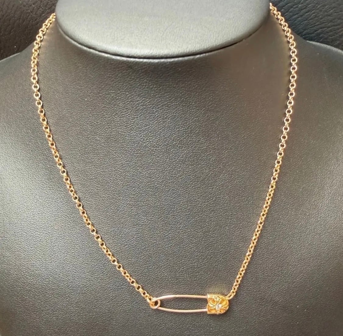 専用ページ①:CHROME HEARTS クロムハーツ 22K ダイヤモンド ロールチェーン CHプラス ネックレス 安全ピン セーフティピン