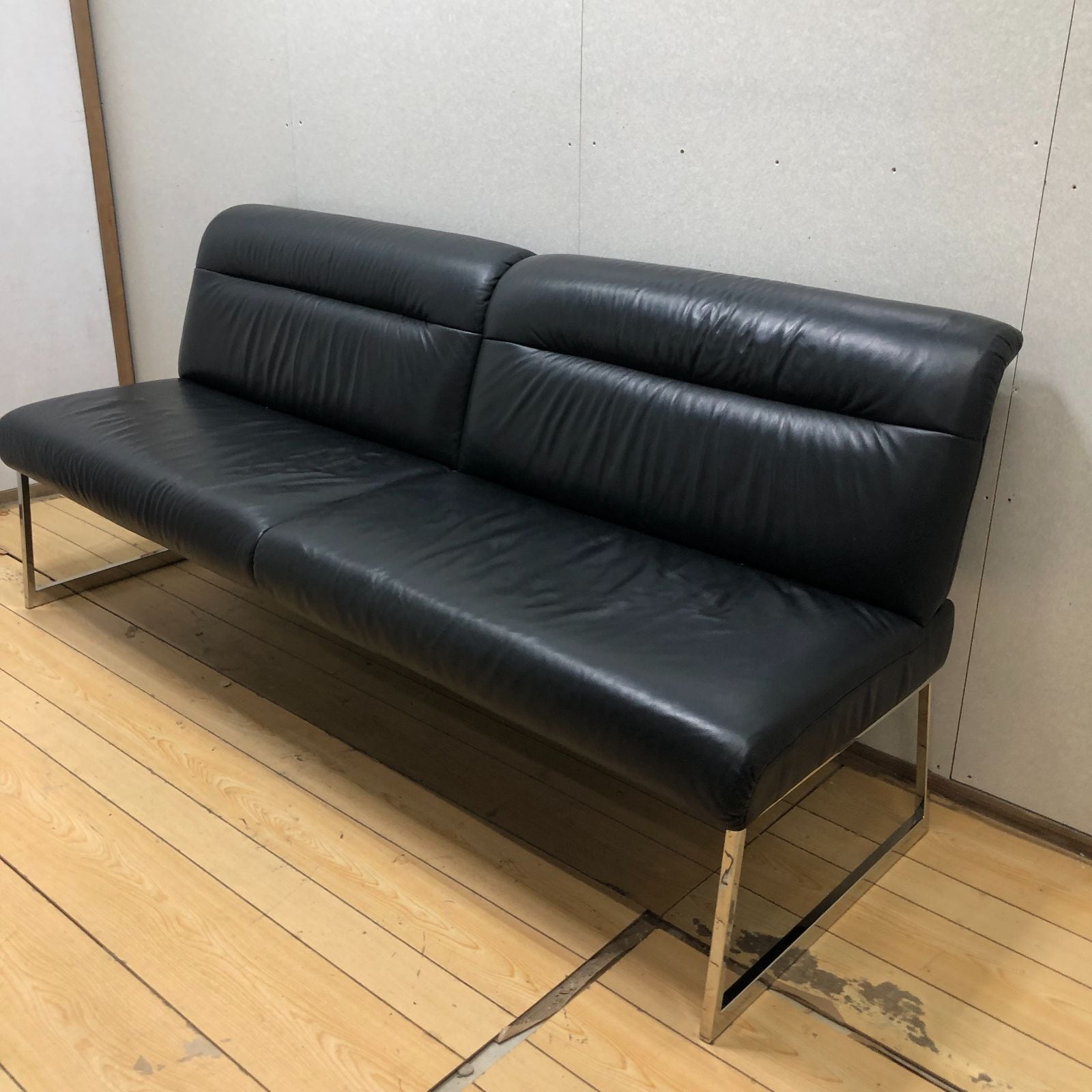 JOOP! ヨープ himolla ヒモラ ドイツ製 本革 3人掛けソファ ブラック