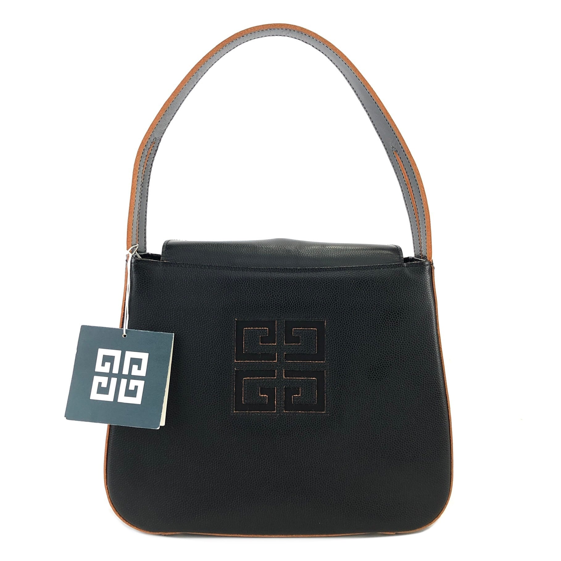 GIVENCHY ジバンシィ カットアウト ロゴ エンボスレザー ホーボー