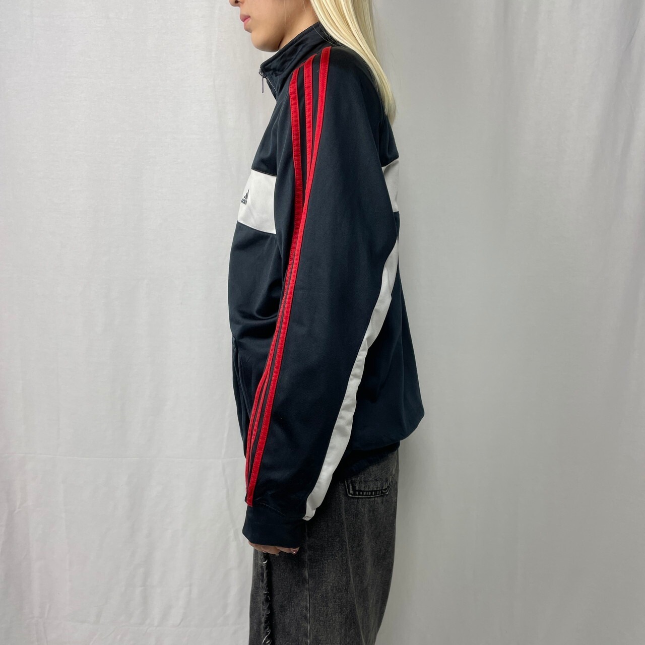 00年代 adidas アディダス パフォーマンスロゴ ジャージ トラック 