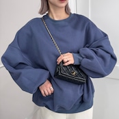 ボリュームシルエットスウェットPO/ブルー