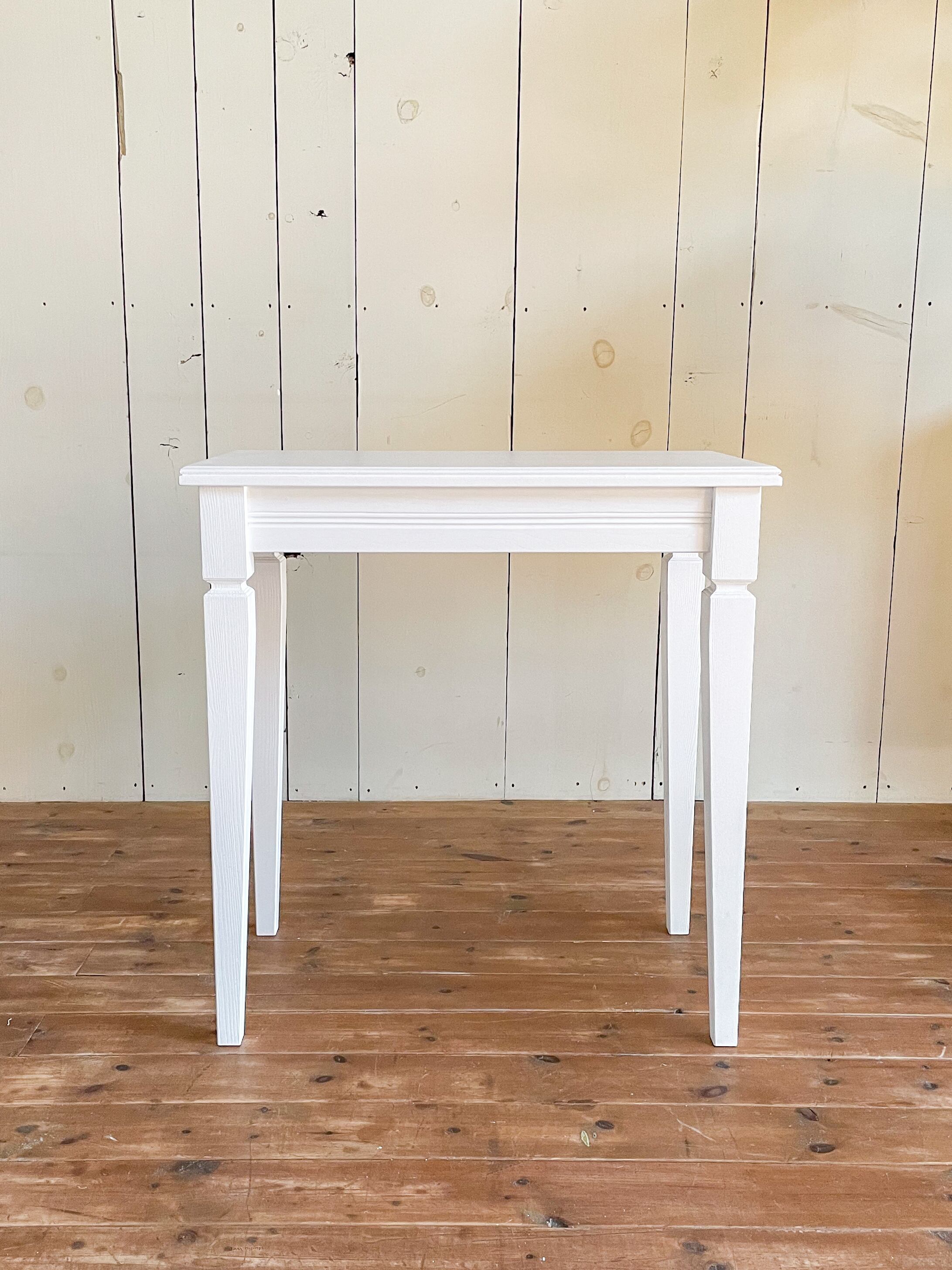 引き取り限定　ホワイト　カウンター　オーダーメイド　木製 シンプル オーダーメイドアンティーク調カウンター97 （ホワイト・ネイルサロン