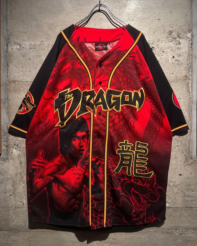 【Caka】“BRUCE LEE” Vintage Loose Baseball Shirt