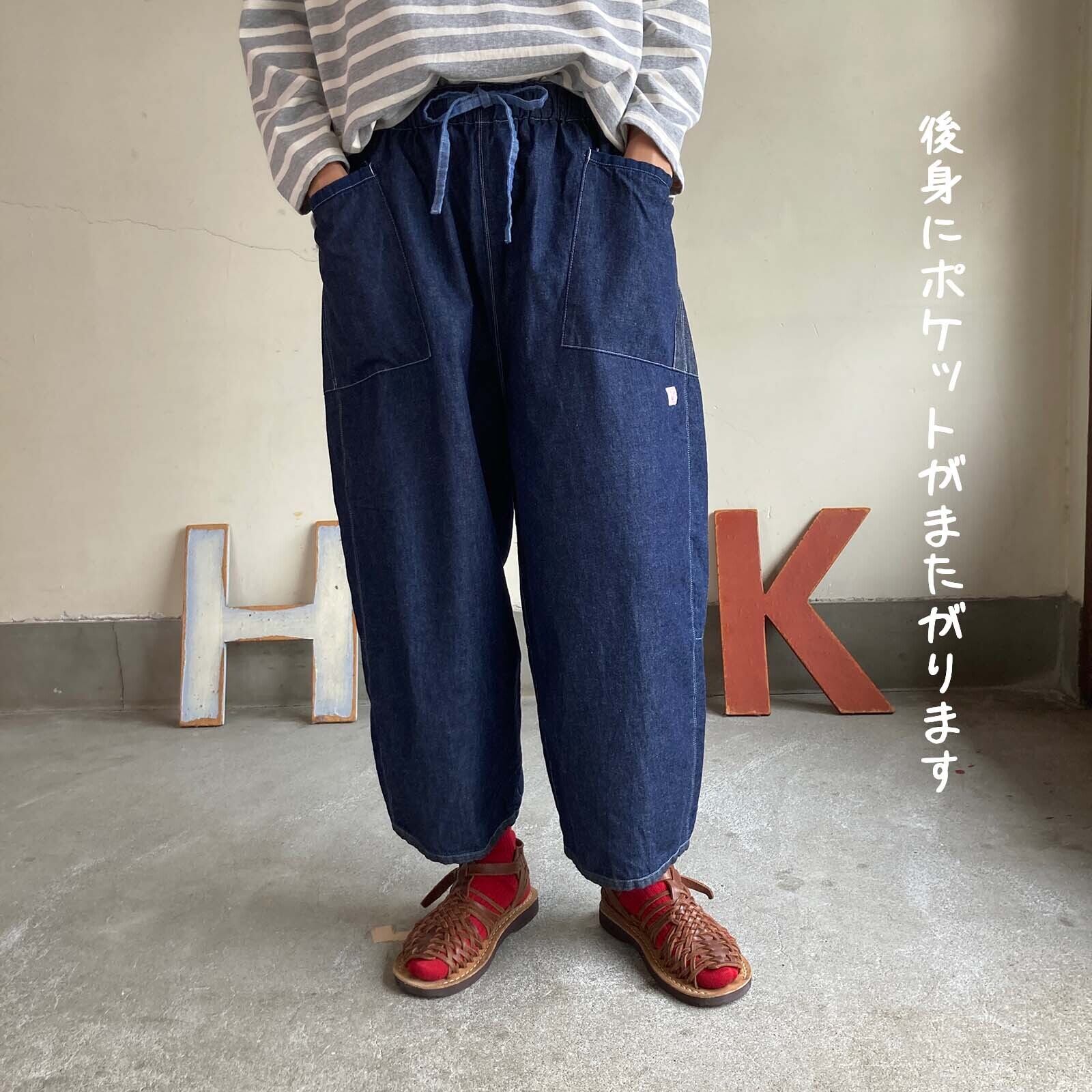 斜めポケットNewころんパンツ Girl's ライトオンスデニム/インディゴ