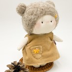 布ドール 熊さん耳 猫耳 ぬいぐるみ babu-3 刺繍ドレス thumbnail 4