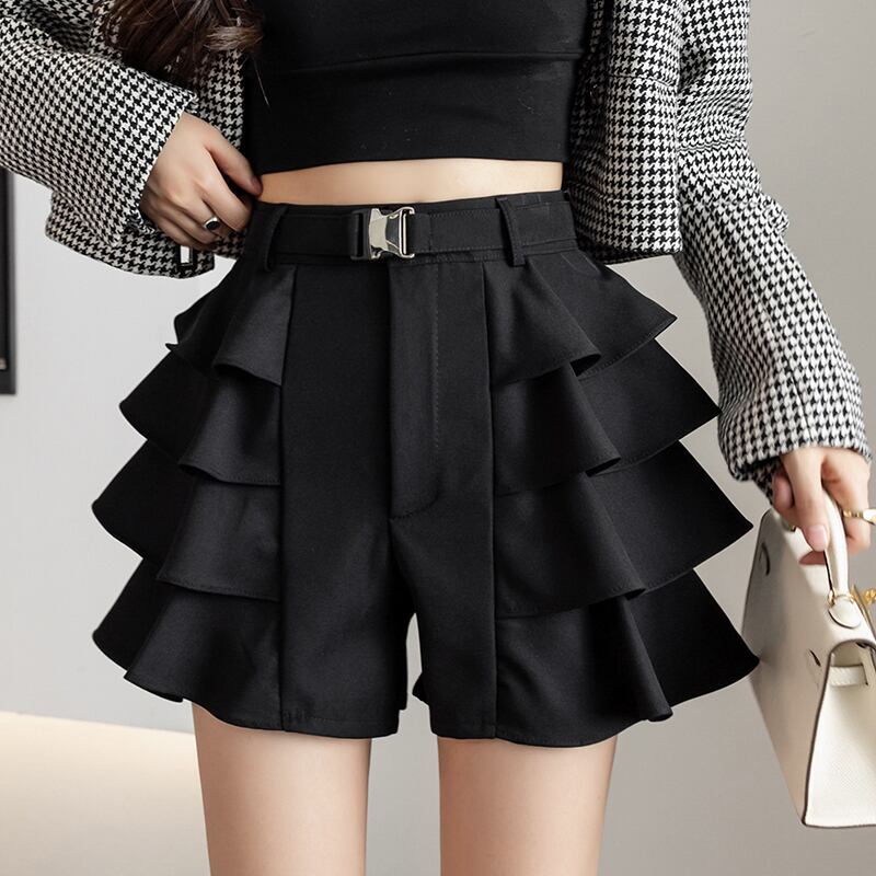 ボトムス スカート ブラック ショート ミニスカート 膝上 フラワー かわいい 大人可愛い きれいめ シンプル カジュアル 大人 上品 おしゃれ お洒落 かっこいい