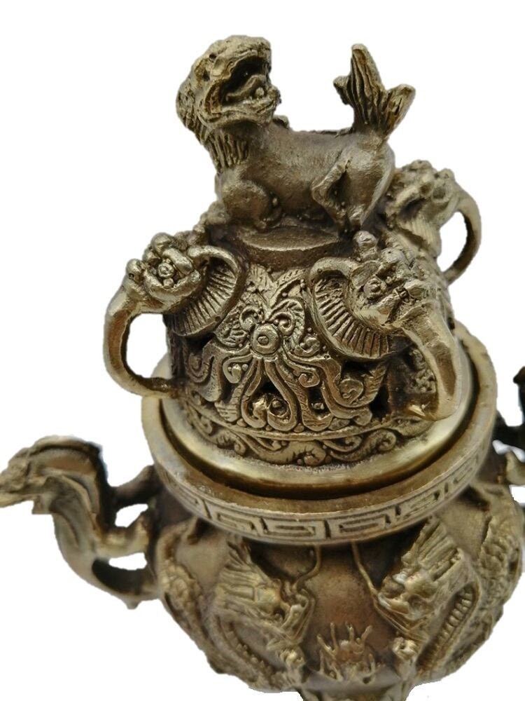 在庫限り】香炉 獅子 龍 銅製開運風水 九龍香炉 大 香炉 茶器 酒 在庫限り】香炉 獅子 龍 銅製開運風水 九龍香炉 大 香炉 茶器 酒