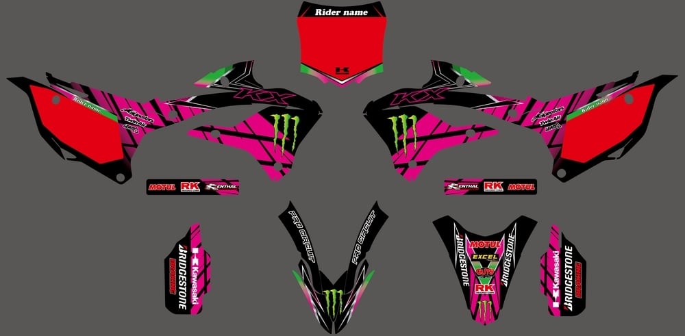 受注生産】2022- KX85 KX112 カスタム デカール グラフィック 1