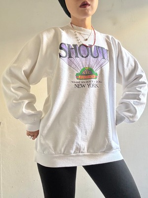1980s Vintage Printed Sweat Shirt