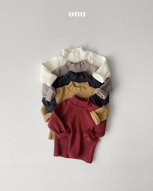ONU［取寄］rib turtleneck tee 26winter