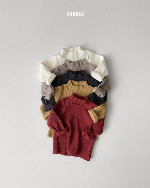 ONU［取寄］rib turtleneck tee 26winter
