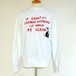 BANKSY  SWEAT SHIRT - IF GRAFITTI CHANGED　White