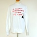 BANKSY  SWEAT SHIRT - IF GRAFITTI CHANGED　White