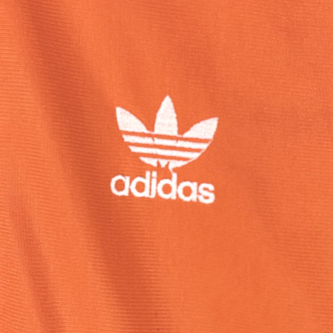 70s アディダス adidas ゲームシャツ オレンジ Mサイズ ADS-12 アディダス 70s 長袖スリーストライプスTシャツ - オレンジ